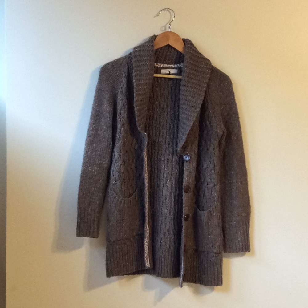 Anthropologie Cable Knit Cardigan